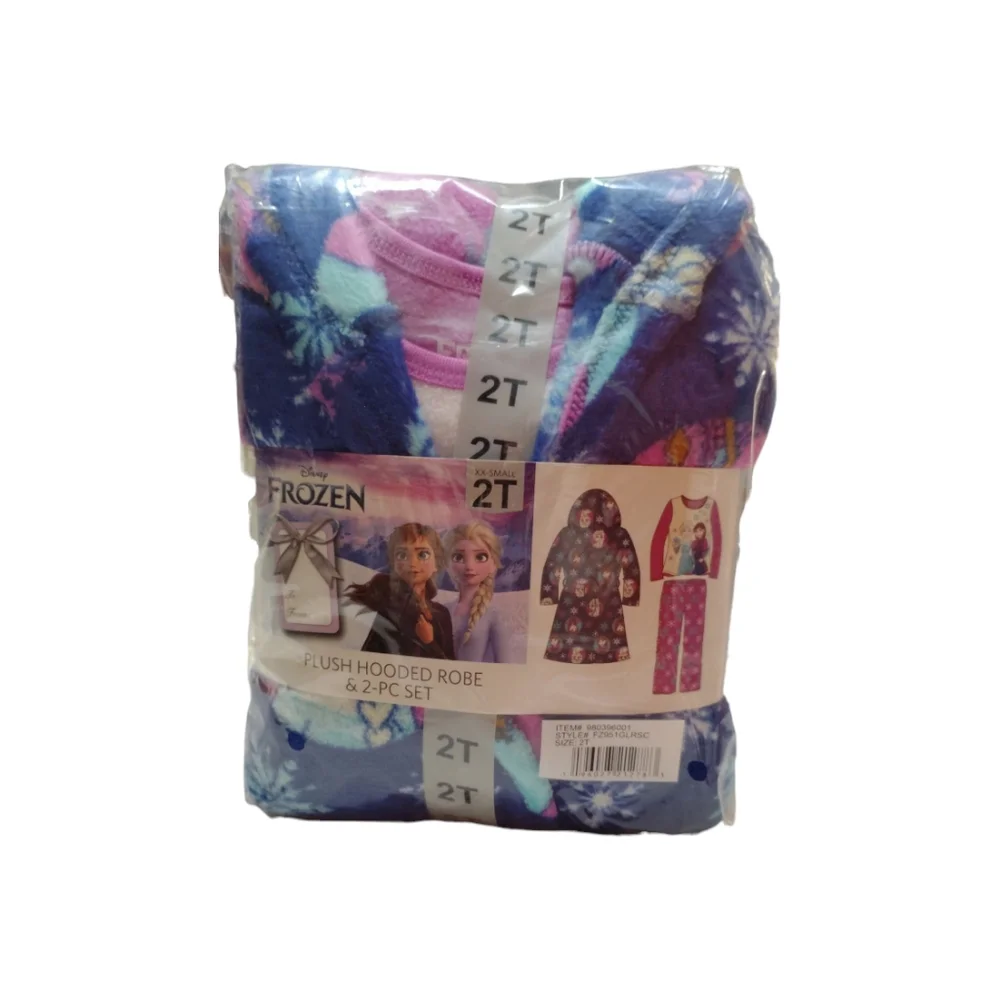 DISNEY Girls Frozen 2 Princess Elsa Anna Pajama Cover Bath Robe Set